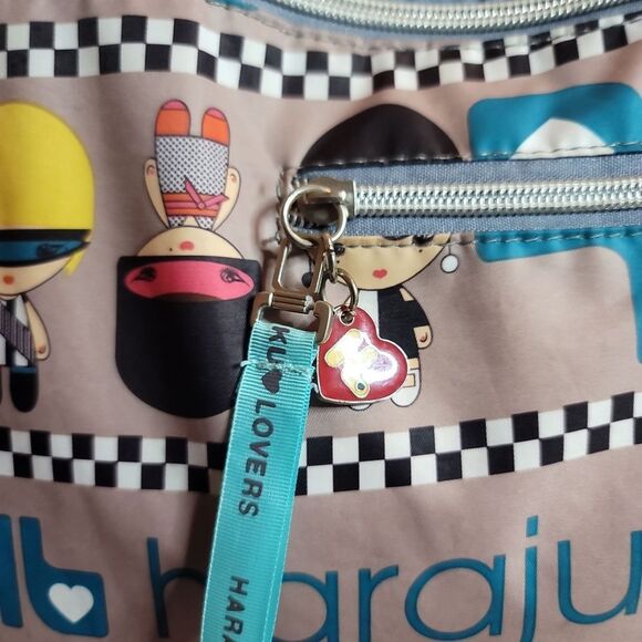 Harajuku Lovers By Gwen Stefani Multicolor Graphic Tote Bag Y2K - Picture 2 of 11